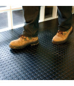 Gumijas paklājs ar ripulīšiem (3x1200 mm)