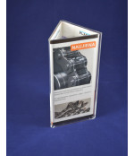 Trīspusējs reklāmas bukletu stends (3 x1/3 A4)