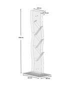 Novietojams žurnālu un katalogu statīvs (6 x A4)