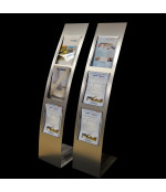 Novietojams alumīnija kompozīta statīvs (3 x A4)