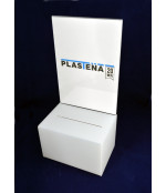 Ziedojumu kastīte ar A4 informācijas stendu