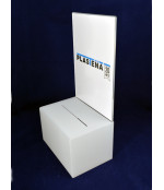 Ziedojumu kastīte ar A4 informācijas stendu