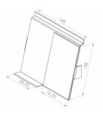 Eirosienas statīvs, telefonu turētājs (128x148 mm)