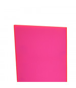 PMMA org.stikla caurule (100x94x2000 mm), fluorescējoša sarkana