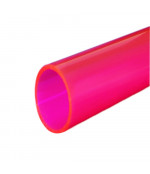 PMMA org.stikla caurule (150x144x2000 mm), fluorescējoša sarkana