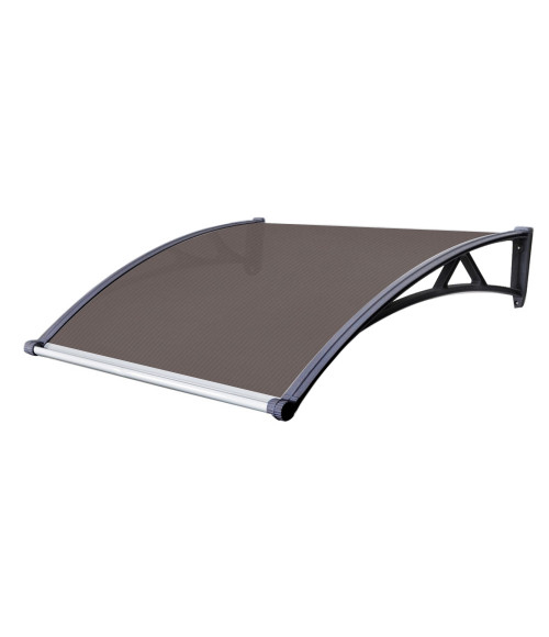 Durvju jumtiņš ar tekni 930x1500 mm  tonēts, melni turētāji