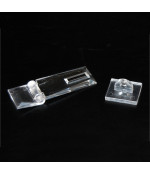 Organiskā stikla aizbīdnis (slēdzene) 55x24 mm
