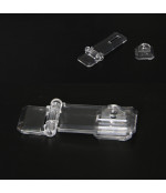 Organiskā stikla aizbīdnis (slēdzene) 55x24 mm