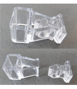 Organiskā stikla fiksators  (26x14x10 mm)