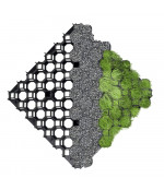 Zāliena režģis (49x500x500 mm) zaļš