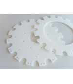 PTFE fluoroplasta bukse (170x90x300 mm) balts