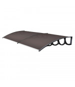 Savienots durvju jumtiņš 1400x2000 mm  tonēts, melni turētāji