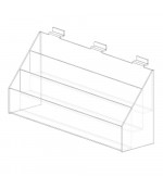 Triju nodalījumu plaukts eirosienai (103x400x184 mm)