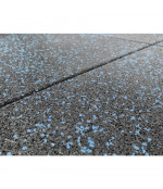 Gumijas flīzes laukumiem (15x1000x1000 mm) segums ar zilām granulām