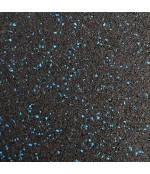 Gumijas flīzes laukumiem (15x1000x1000 mm) segums ar zilām granulām