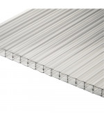 Šūnu polikarbonāts 16mm (16x2100x7000 mm), caurspīdīgs Plaskolite (2.5)