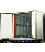 PVC slokšņu aizkaru komplekts, vārtu atverei 1100x2000 mm (salizturīgi)