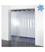 PVC slokšņu aizkaru komplekts, vārtu atverei 1100x2000 mm (salizturīgi)