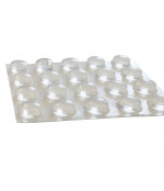 Pašlīpoši silikona paliktņi 11.5x3 mm - caurspīdīgi (20 gab)