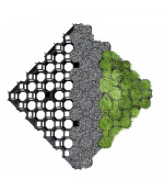 Zāliena režģis (39x500x500 mm) melns