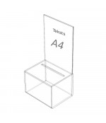 Ziedojumu kastīte ar A4 informācijas stendu