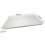 Šūnu polikarbonāts 6mm (6x2100x6000 mm), caurspīdīgs Plaskolite (0.95)