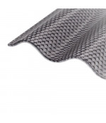 Profilētā polikarbonāta loksne DIAMOND, pelēka 2.8x1045 mm