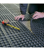 Gumijas paklājiņš, savienojams (12x914x914 mm)