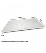 Šūnu polikarbonāts 10mm (10x2100x7000 mm), bronza Plaskolite (1.7)