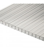 Šūnu polikarbonāts 16mm (16x2100x4000 mm), caurspīdīgs Plaskolite (2.5)
