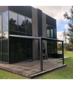 Terases nojume ar polikarbonātu