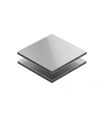 Alumīnija kompozīta plāksne Light 3x1220x3100 mm, sudraba (teksturēta)