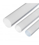 PMMA organiskā stikla stienis (50x2000 mm), caurspīdīga