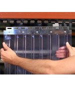 PVC sloksne EXTRUFLEX, rievota (300mm x 3mm) salizturīga