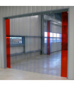 PVC sloksne, līdzena (200mmx2mm) sarkana