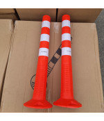 Lokans brīdinājuma stabiņš, oranžs 755 mm