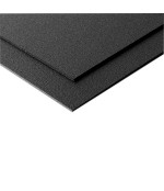 ABS plāksne (2x1250x2050 mm) melna, ar tekstūru