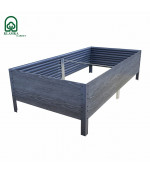 Paaugstinātā dārza dobe KLASIKA Woodlook (1500x750x300 mm), pelēka