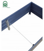 Paaugstinātā dārza dobe KLASIKA Woodlook (1500x750x300 mm), pelēka