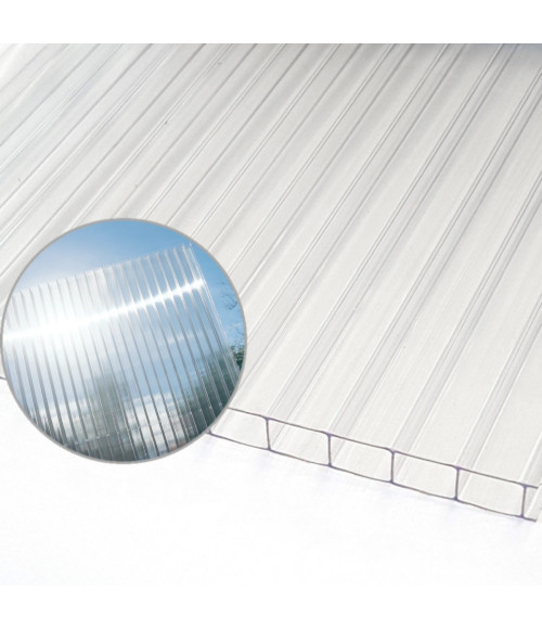 Kanalinis polikarbonatas (4x2100x6000 mm), skaidrus Light Polygal (0.55)