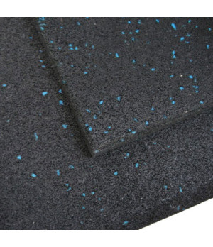 Gumijas segums laukumiem (30x1000x1000 mm) - ar zilām granulām