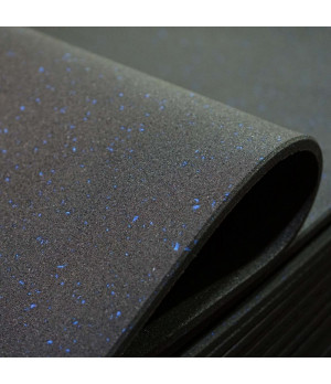 Gumijas segums laukumiem (30x1000x1000 mm) - ar zilām granulām