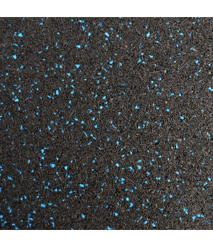 Gumijas segums laukumiem (30x1000x1000 mm) - ar zilām granulām