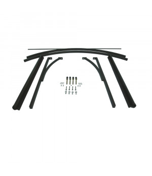 Arkveida durvju  jumtiņš ar tekni (6x900x1600 mm) brūns/pelēks