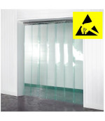 Antistatiskā PVC sloksne EXTRUFLEX, līdzena (200mm x 2mm)