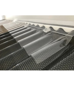 Savienojums viļņotam caurspīdīgam jumta segumam 1045 x 150 x 70mm 76/18 SINUS