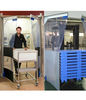 PVC slokšņu aizkari, līdzeni (1000mm x 2mm x 20m) salizturīgi