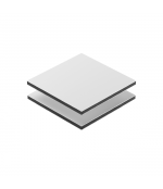 Alumīnija kompozīta plāksne 3x1220x3100 mm, balta