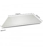 Šūnu polikarbonāts 16mm (16x980x7000 mm), balts Polygal (2.5 kg/m2)