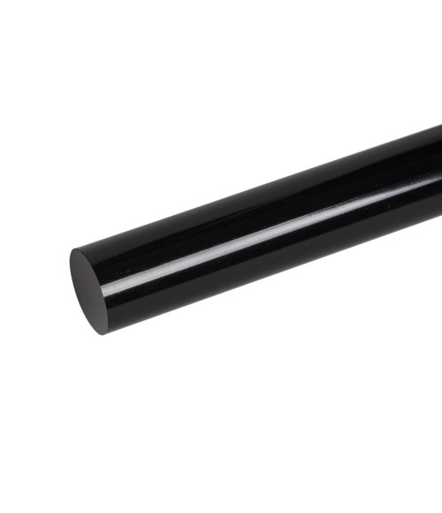 PMMA organiskā stikla stienis (20x2000 mm), melns